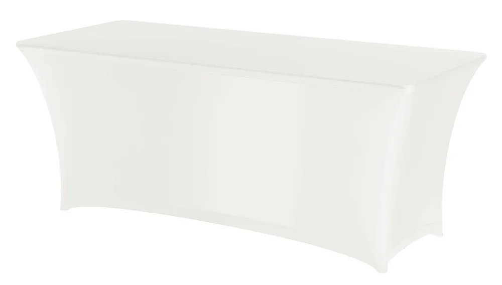 Cobertura de Mesa Retangular 1200x760mm para Buffet Branco