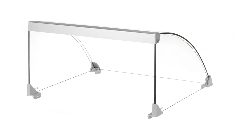 Cobertura de Vidro para Grelha de Salsichas Profissional 470x401mm