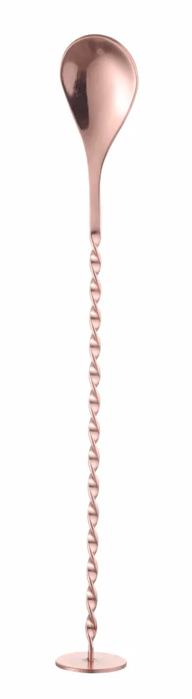 Colher de Bar com Extremidade Plana, Cobre, 280mm