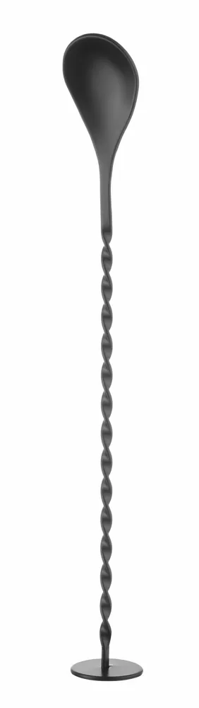 Colher de Bar Profissional 278mm com Extremidade Plana Preta