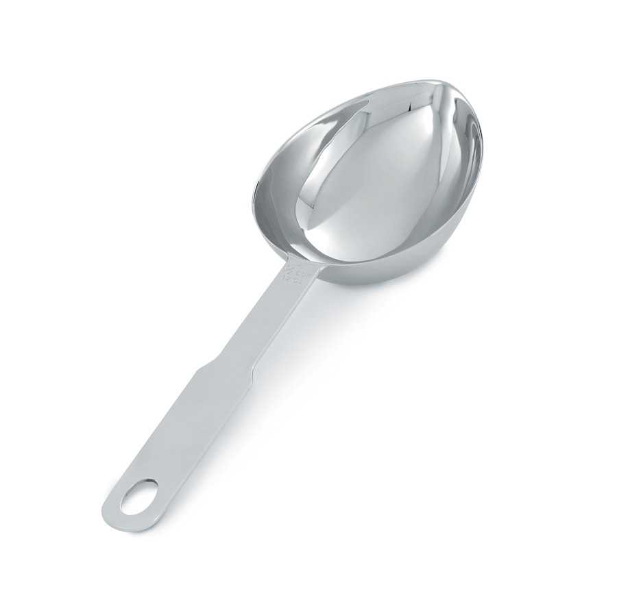 Colher Medidora Oval 120 ml Aço Inoxidável para Cozinha Profissional