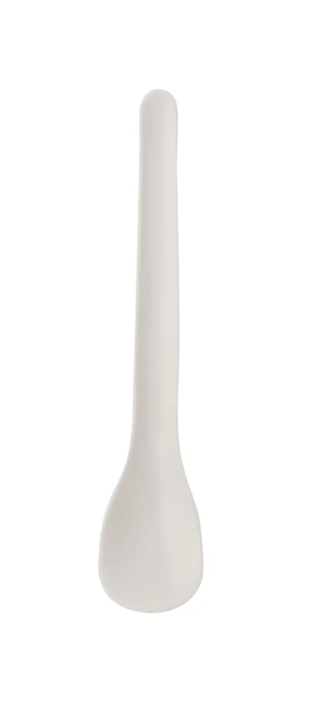 Colher para Ovo em ABS Branco - Conjunto de 6 Unidades