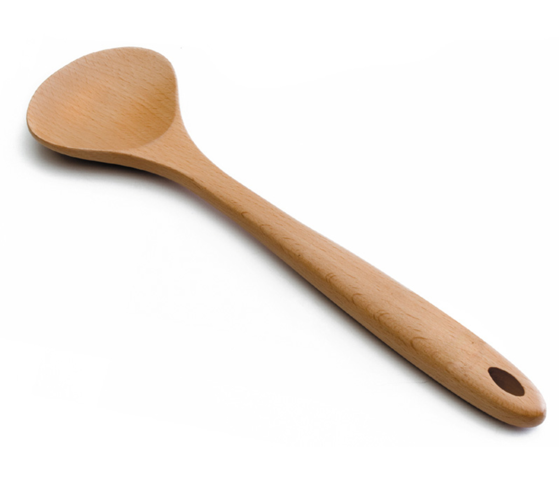 Colher de Salada Madeira Faia 30 cm para Serviço de Buffet