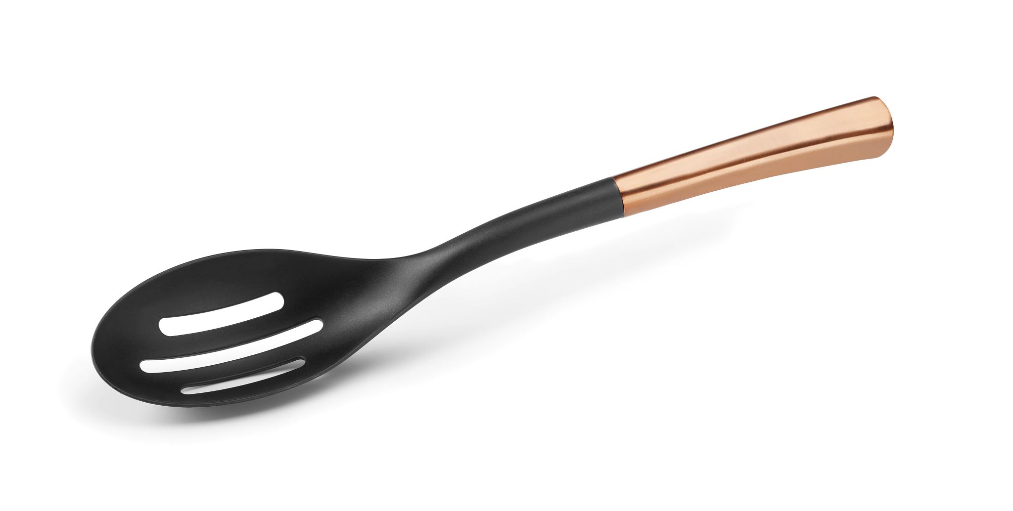 Colher Acanalada Cabo Cobre para Buffet e Serviço de Mesa 350mm
