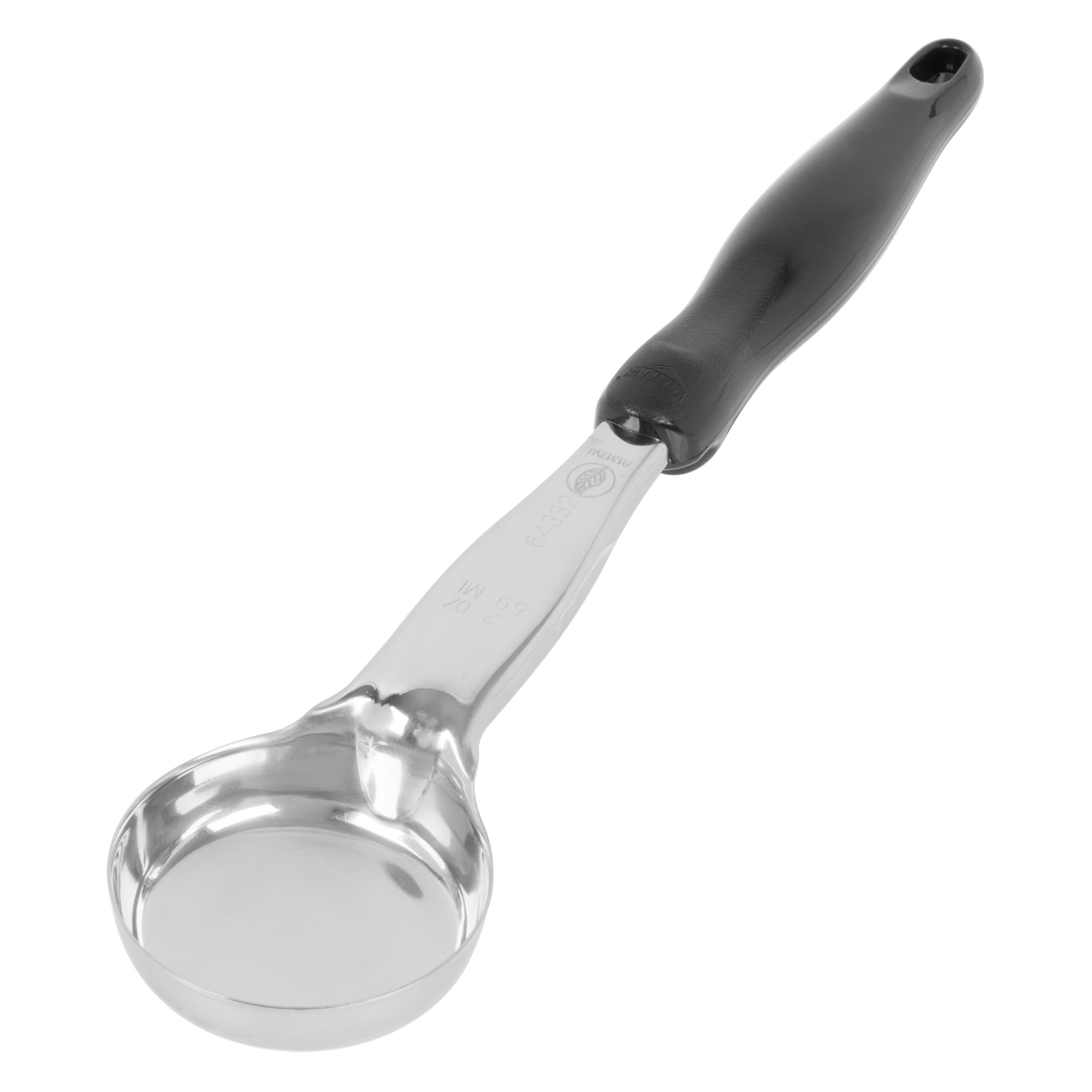 Colher de Servir Redonda 60ml Aço Inox e Nylon para Porcionamento