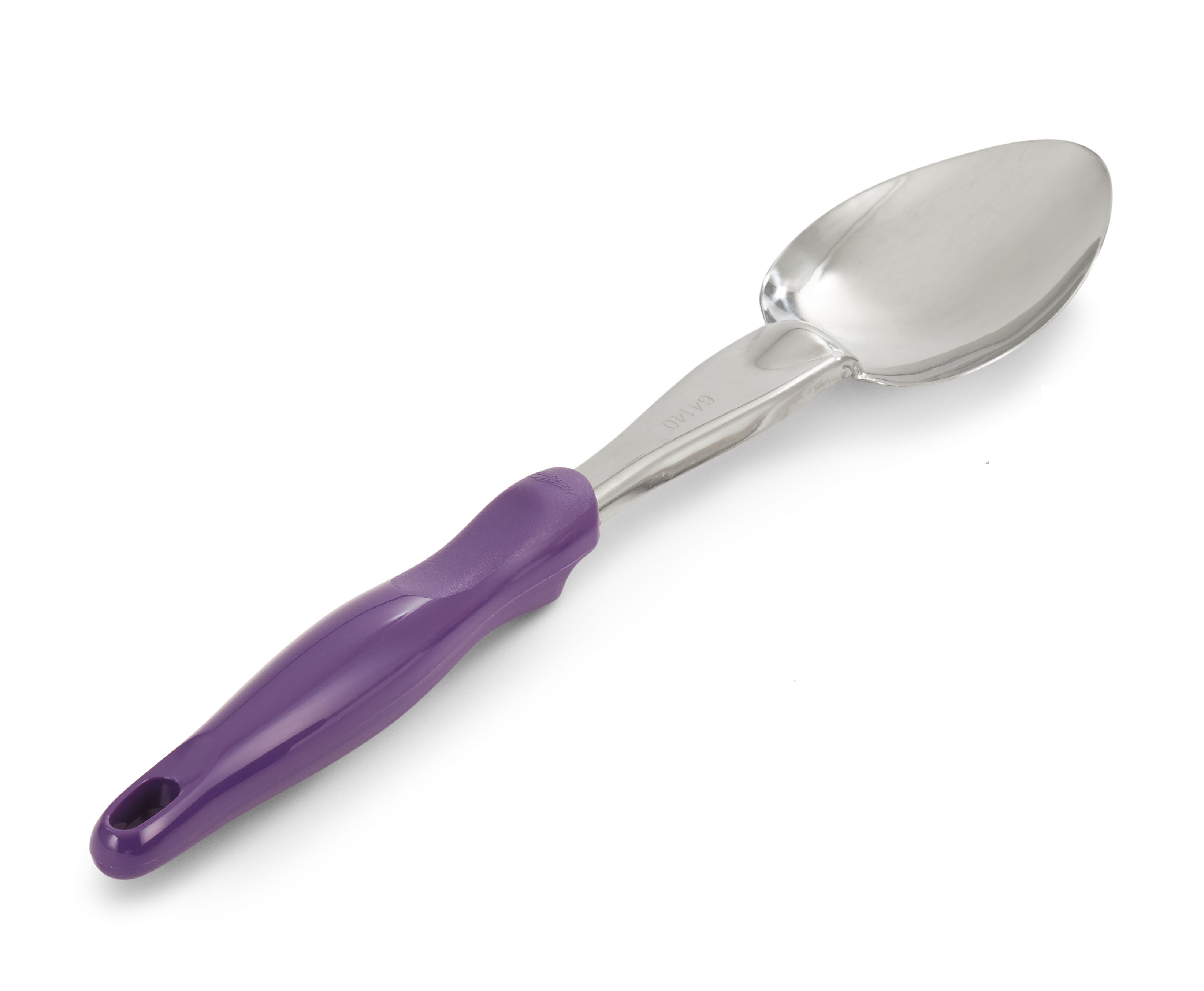 Colher de Aço Inoxidável 35 cm com Cabo Ergonómico Roxo
