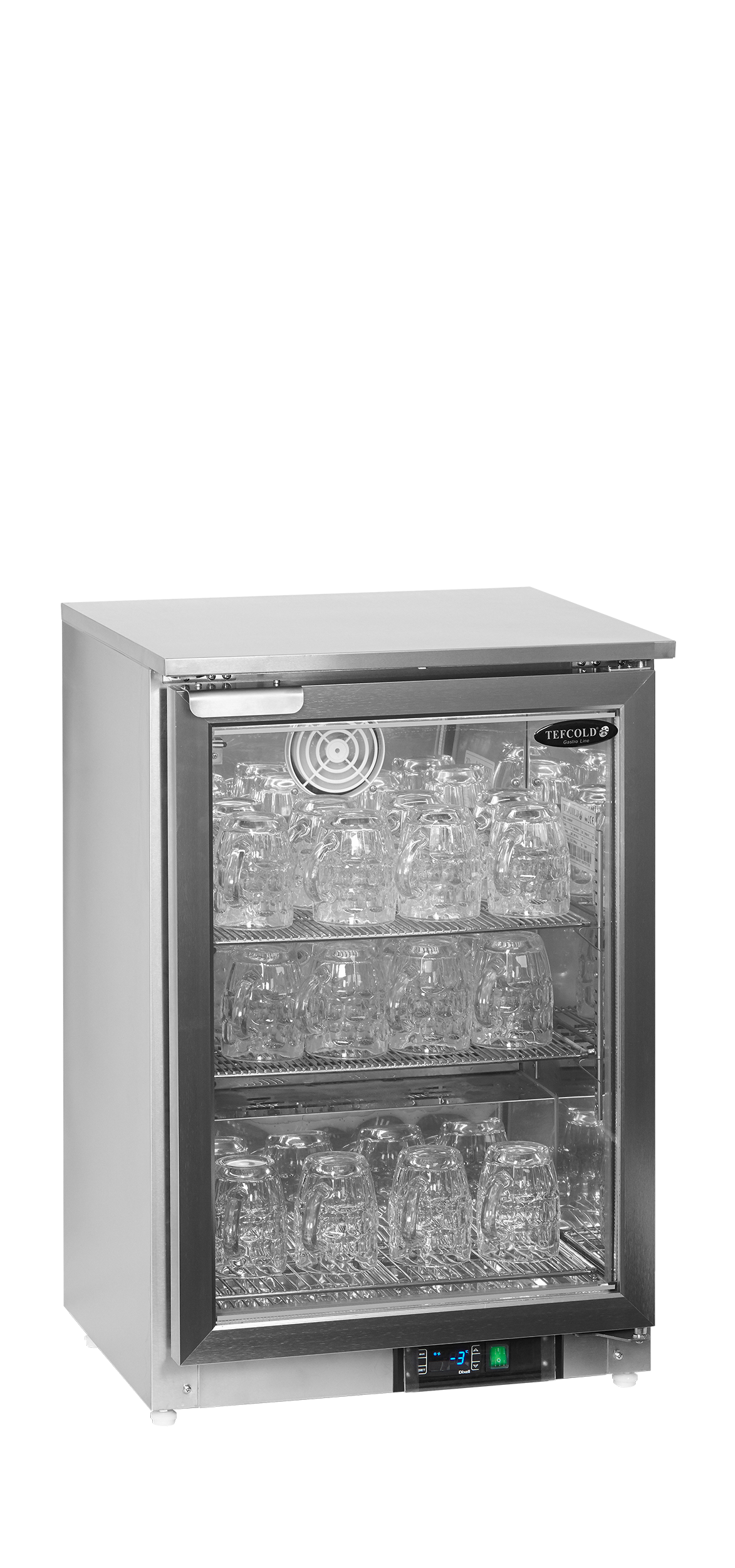 Congelador de Copos Profissional 79L GF200VSG – Inox Porta Vidro