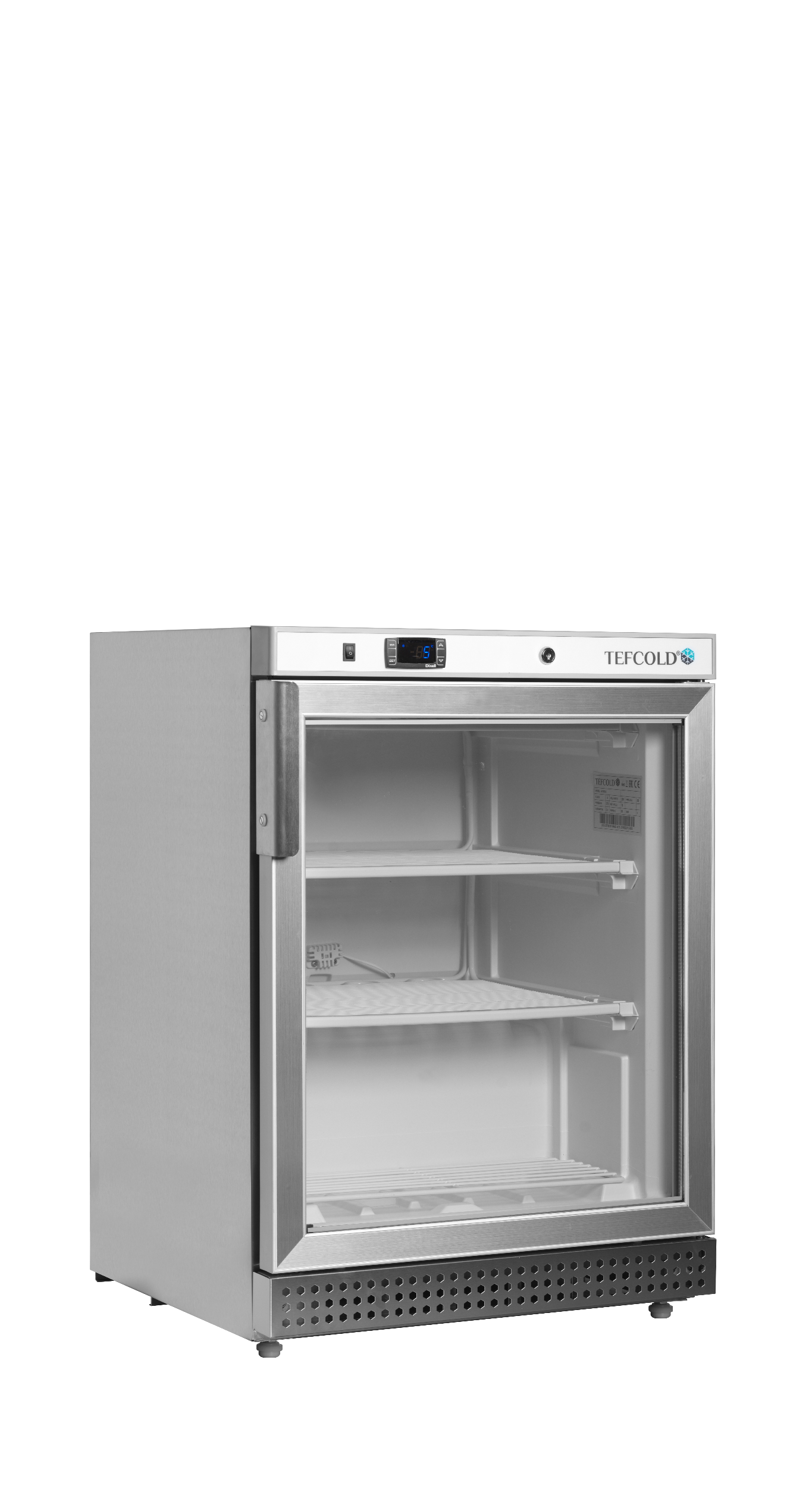 Congelador de Exposição Porta Vidro 120L Inox UF200SG