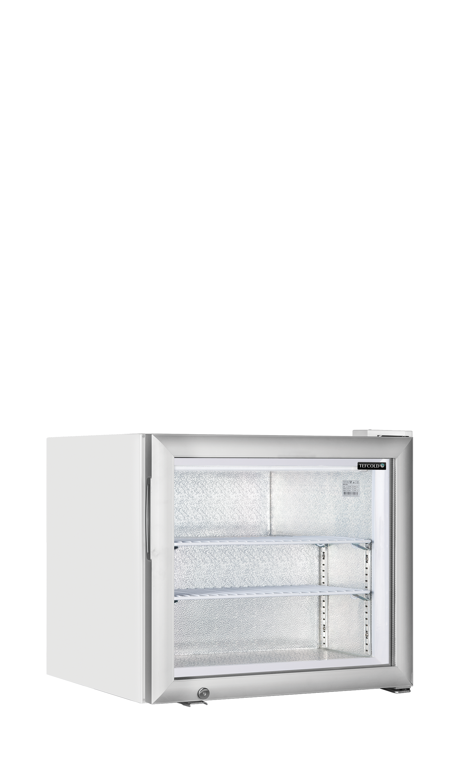 Congelador de Exposição de Mesa 50L – Porta Vidro Aquecida UF50G