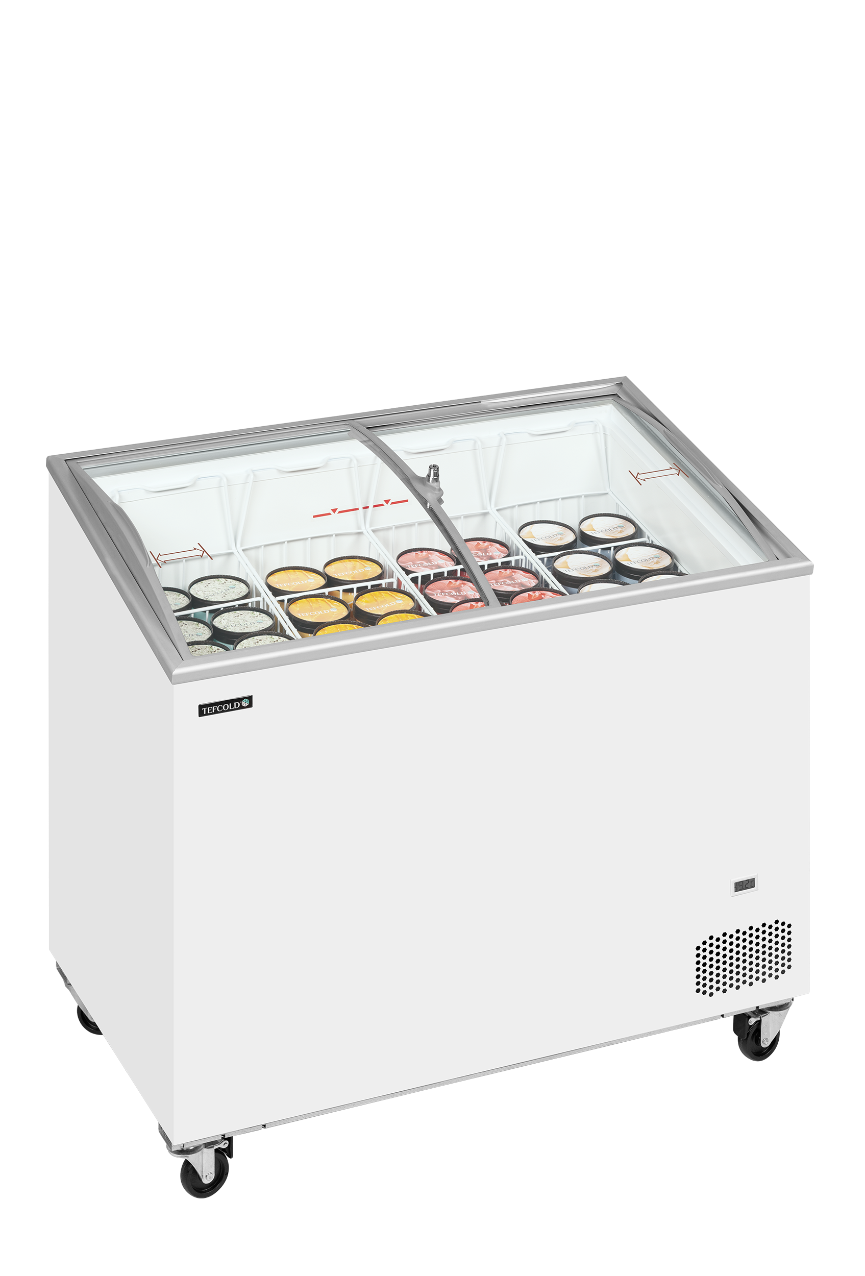 Congelador Expositor de Gelados Curvo IC302SCEB 264L