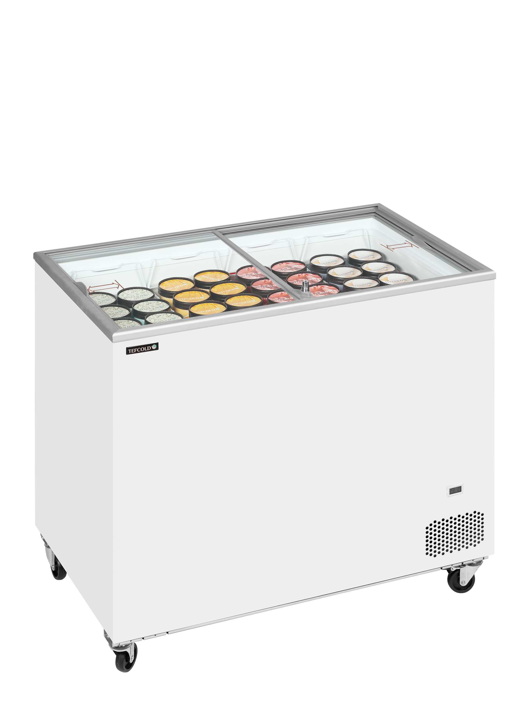 Congelador Expositor Gelados 296L – Tampas Vidro Deslizantes