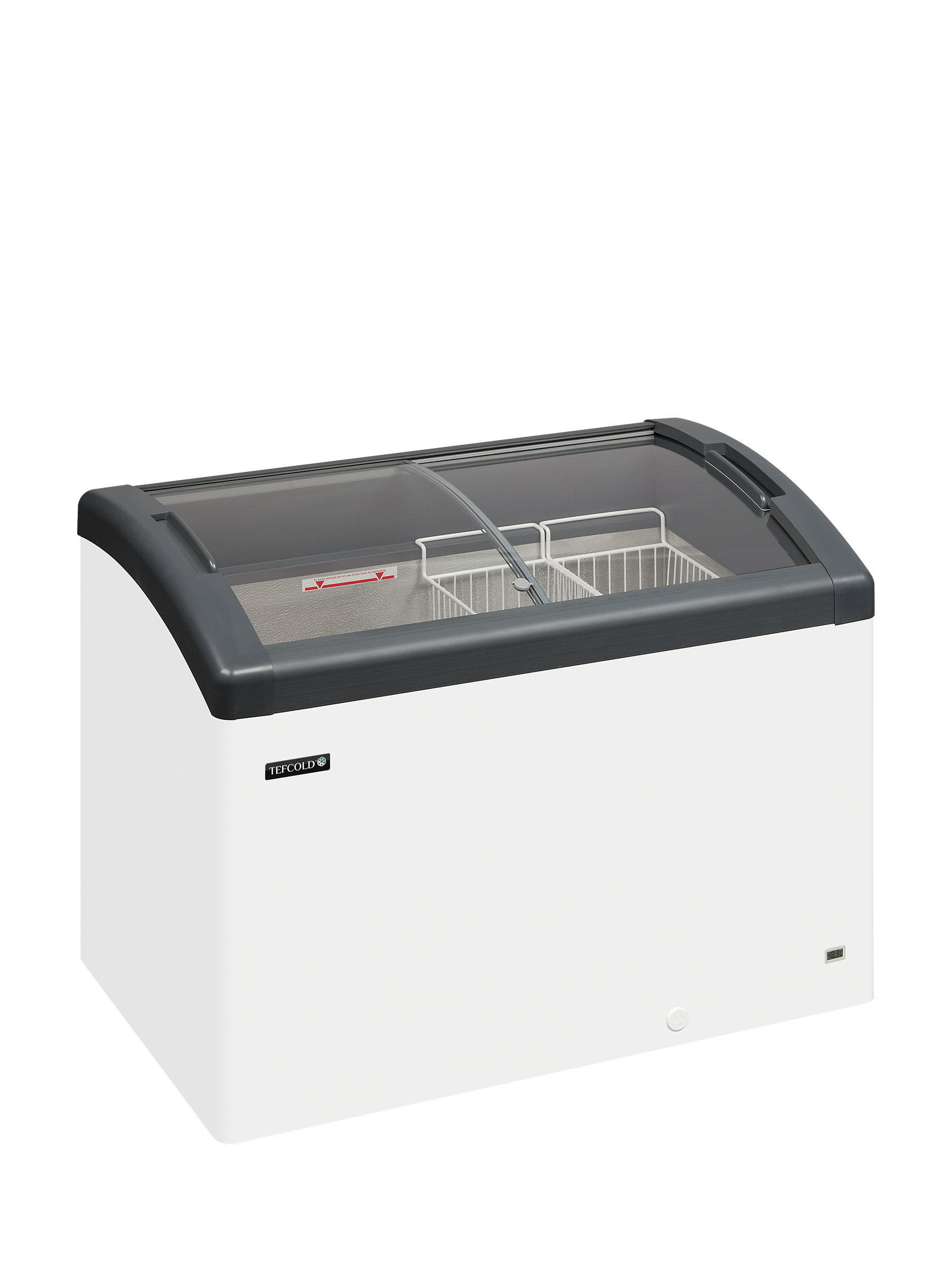 Congelador Expositor de Gelados 270L Tampas Curvas LED Focus 106