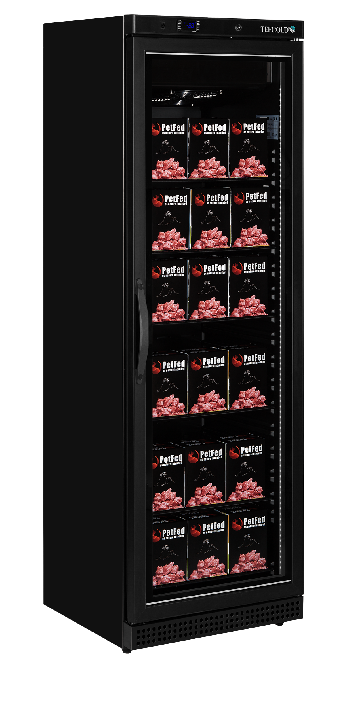Congelador Vertical de Exposição 340L Porta Vidro