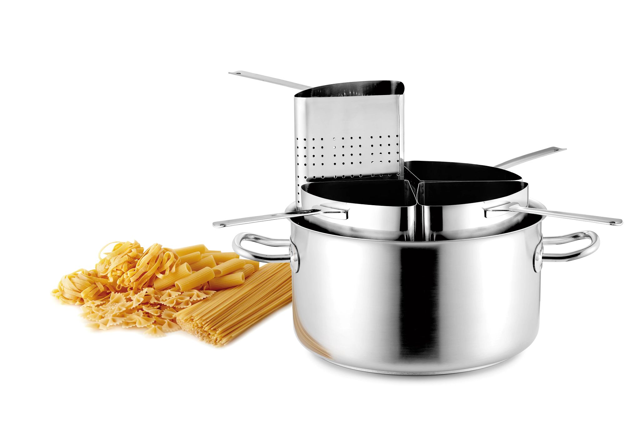 Conjunto Cozedura Massa 31.4L Inox 4 Cestos Indução