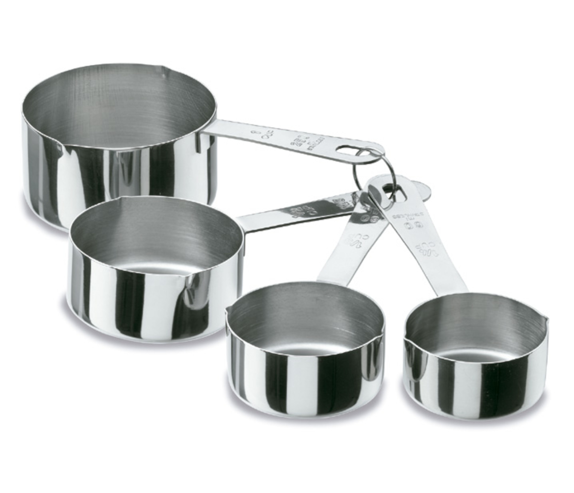 Conjunto 4 Medidores Inox 18/10 para Cozinha Profissional