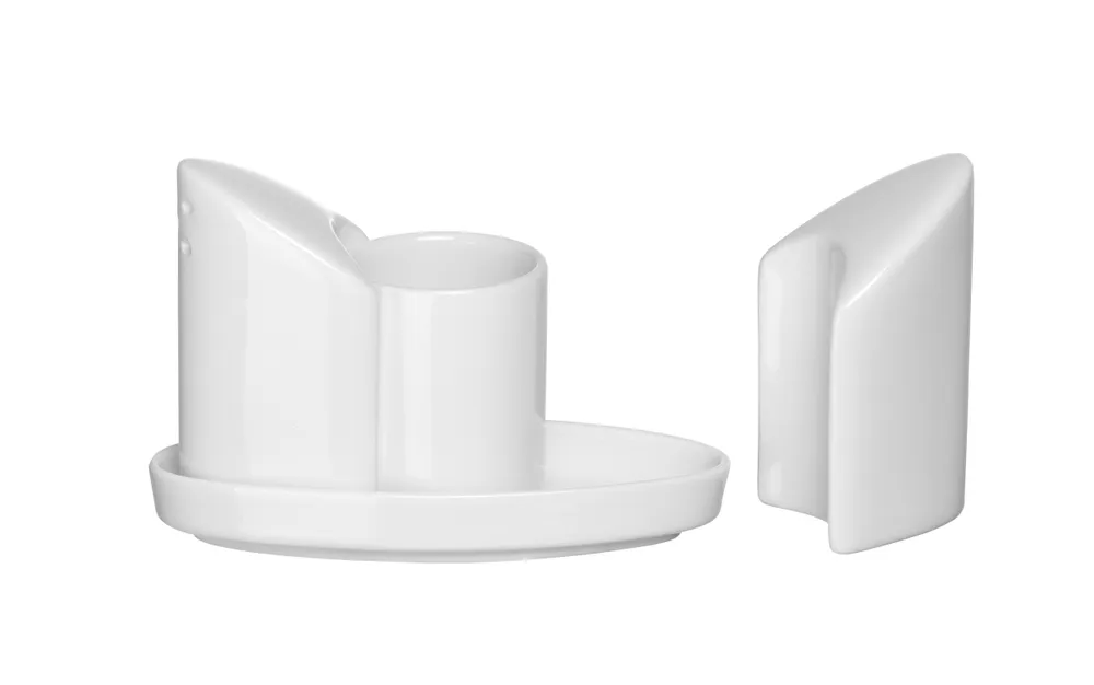 Conjunto de Mesa Saleiro, Pimenteiro e Paliteiro - 125x90mm