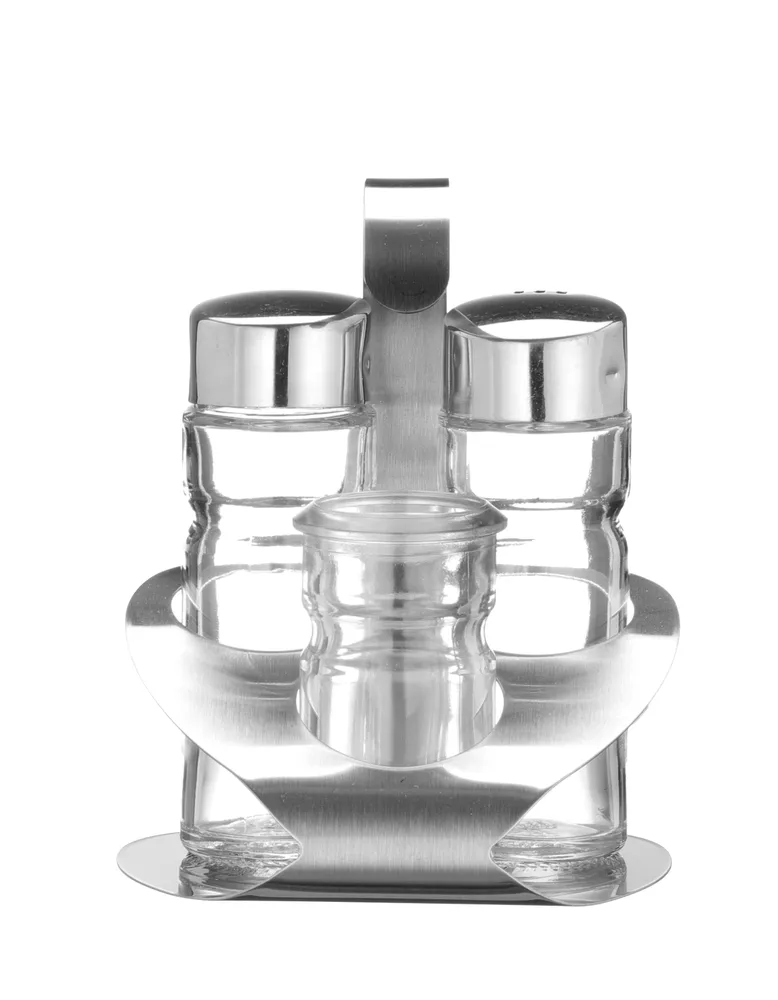 Conjunto Sal, Pimenta e Palitos para Mesa – 90x90x115mm