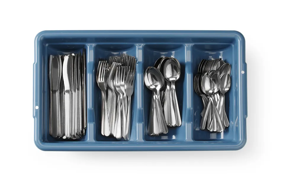 Conjunto de Talheres 200 Peças em Inox com Tabuleiro Organizador