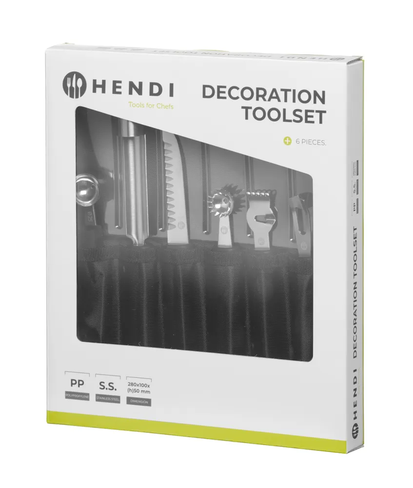 Conjunto de Utensílios para Decoração de Fruta, 6 Peças