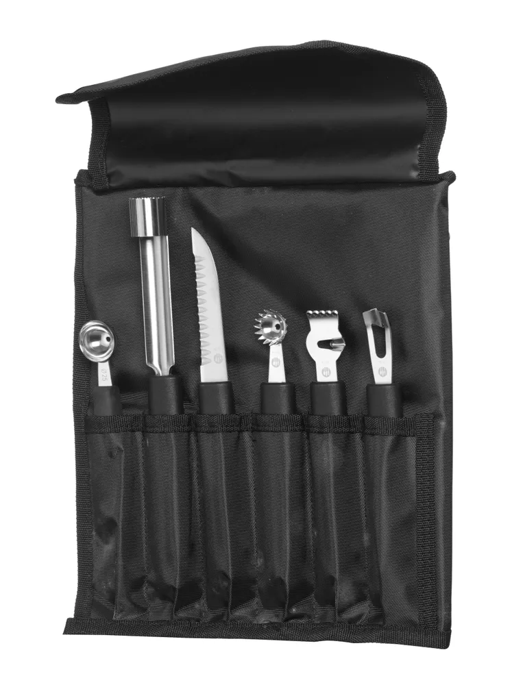 Conjunto de Utensílios para Decoração de Fruta, 6 Peças