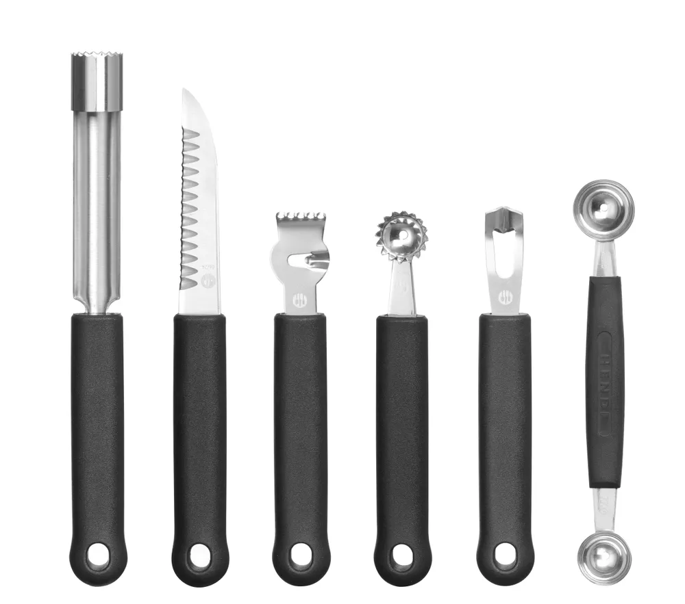Conjunto de Utensílios para Decoração de Fruta, 6 Peças