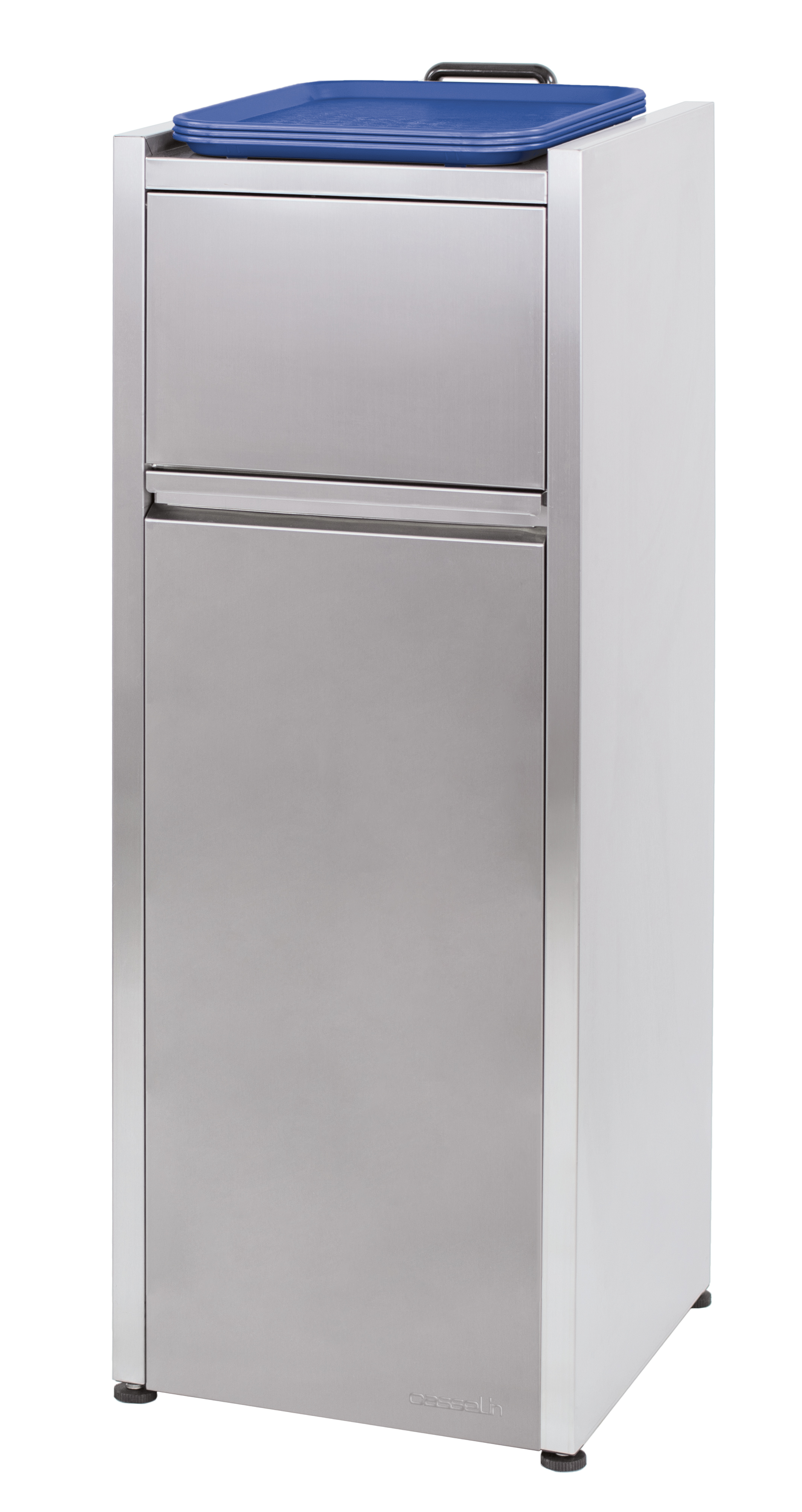 Contentor de Resíduos Inox 110L com Rebordo para Tabuleiros