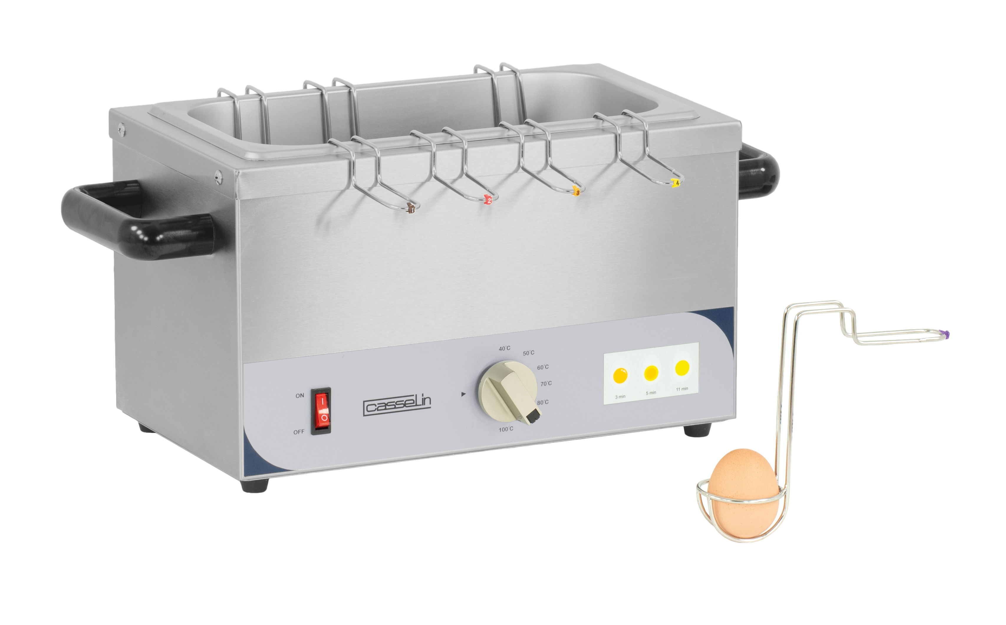 Cozedor de Ovos Profissional 8 Suportes GN 1/3 Elétrico