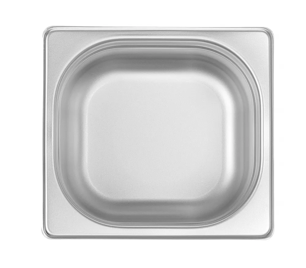 Recipiente Gastronorm 1/6 Aço Inox 1.6L, 100mm altura