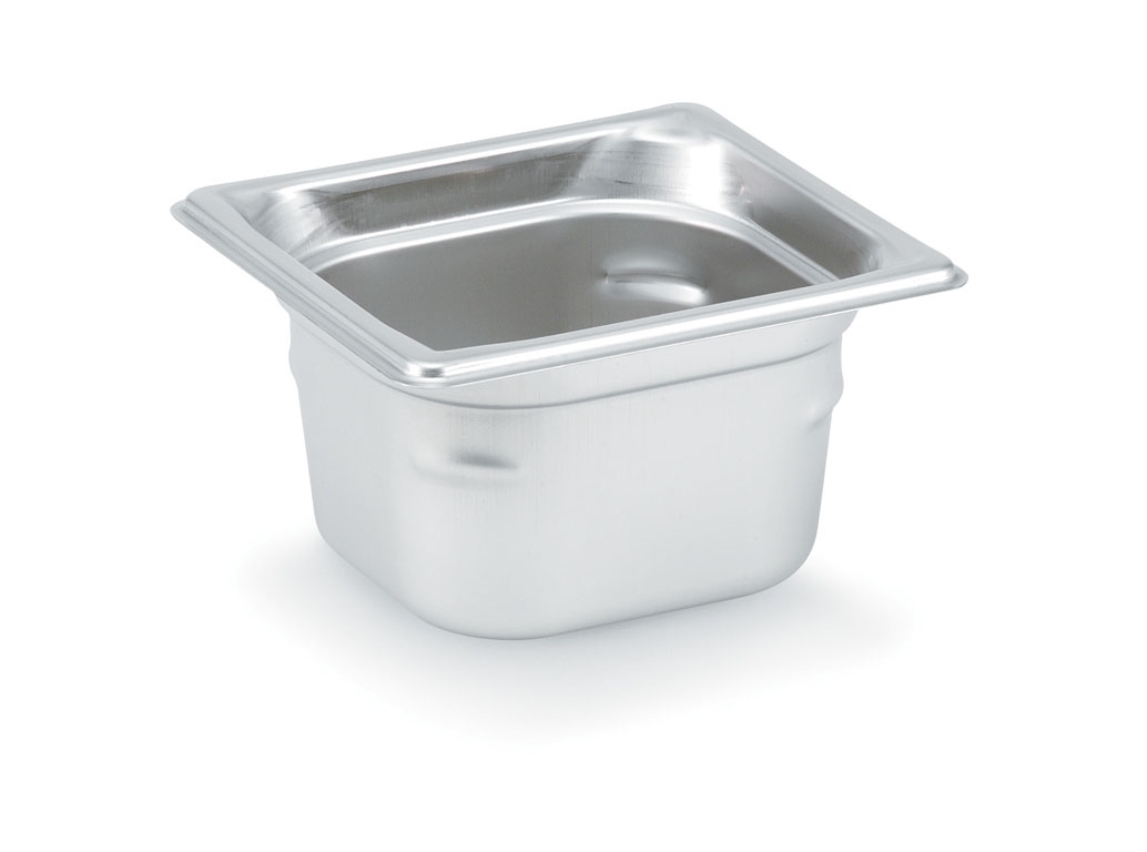 Cubeta Gastronorm 1/6 Aço Inoxidável 65 mm Profundidade