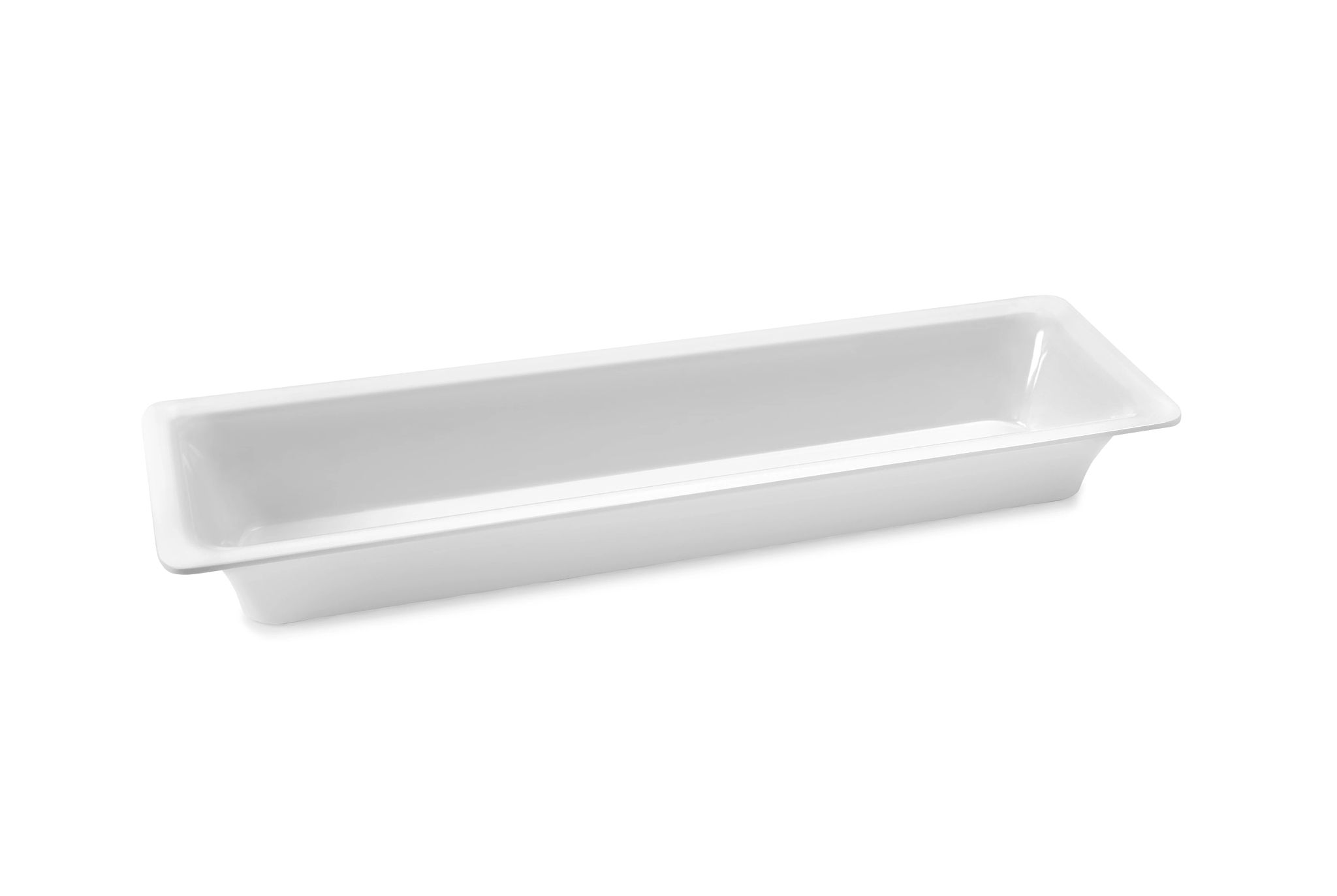 Cubeta GN 2/4 Melamina Branca 65mm Profundidade
