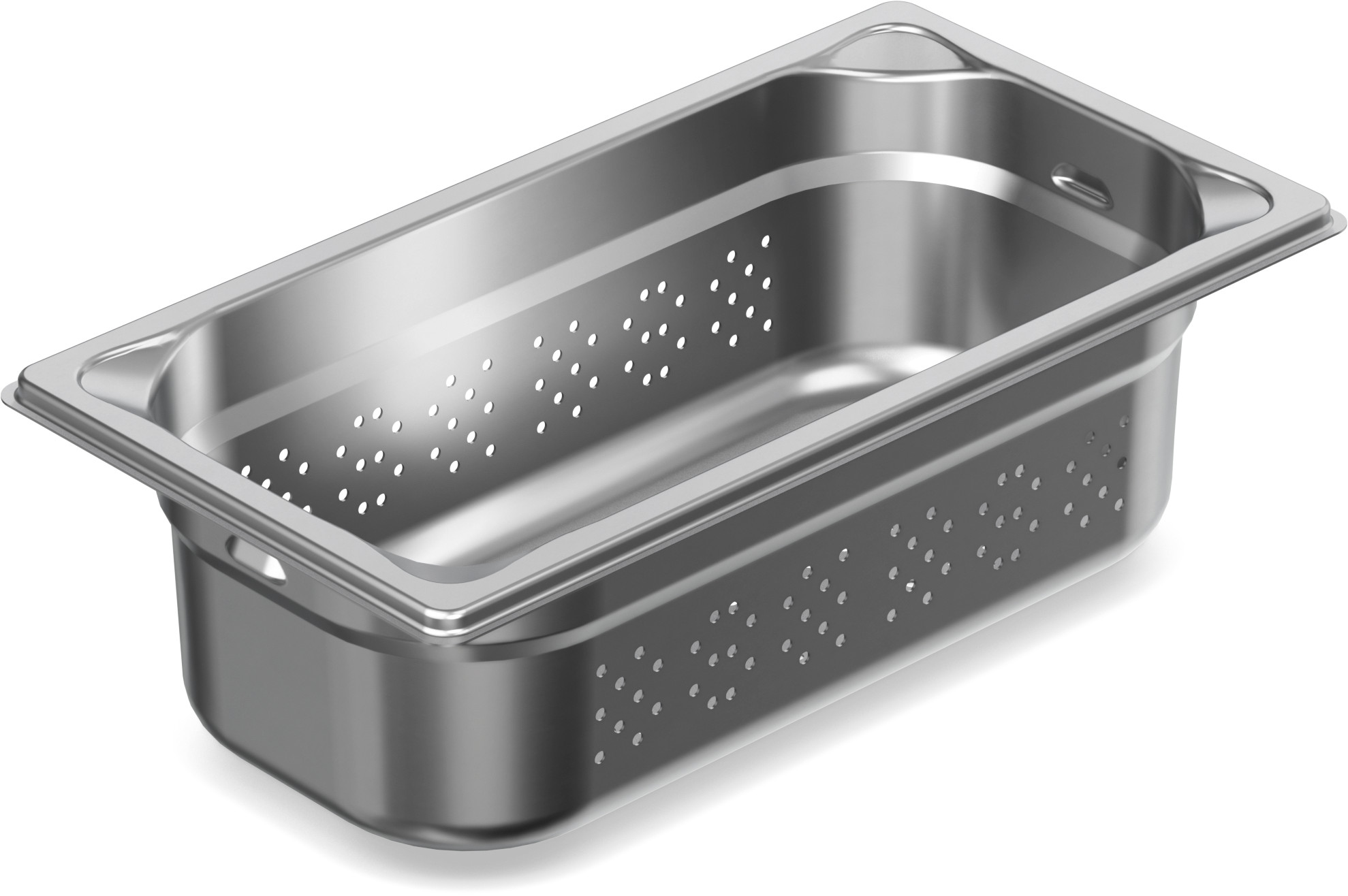 Cubeta Gastronorm GN 1/3 Perfurada Inox 18/10 65mm