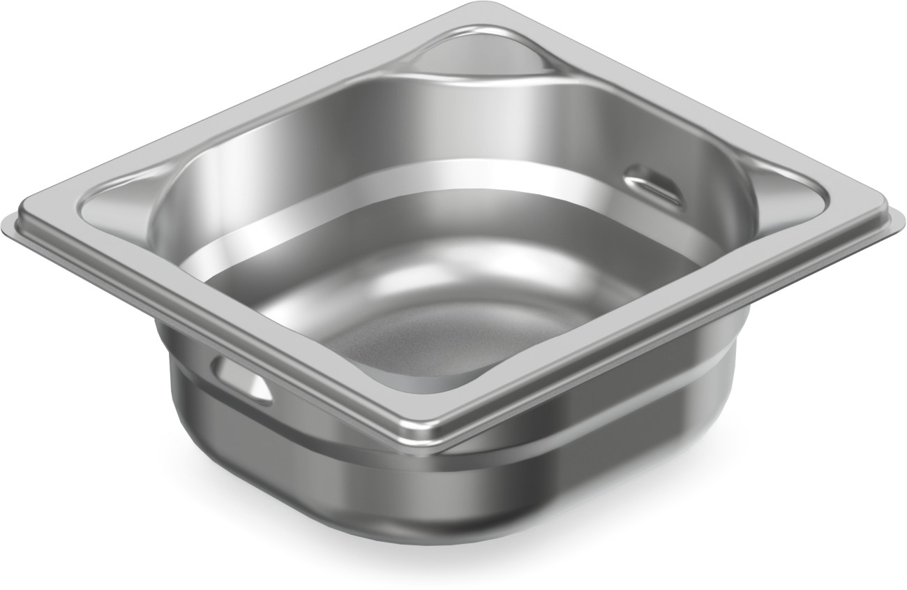 Cubeta Gastronorm GN 1/6 Aço Inox 18/10 Profundidade 200mm