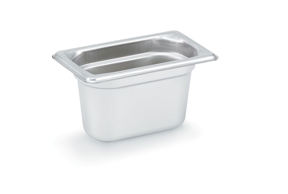 Cubeta Gastronorm 1/9 Aço Inoxidável 100mm Profundidade