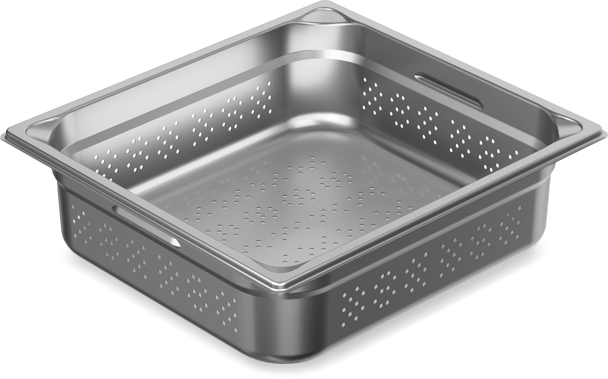 Cubeta Gastronorm GN 2/3 Perfurada 150 mm Aço Inoxidável