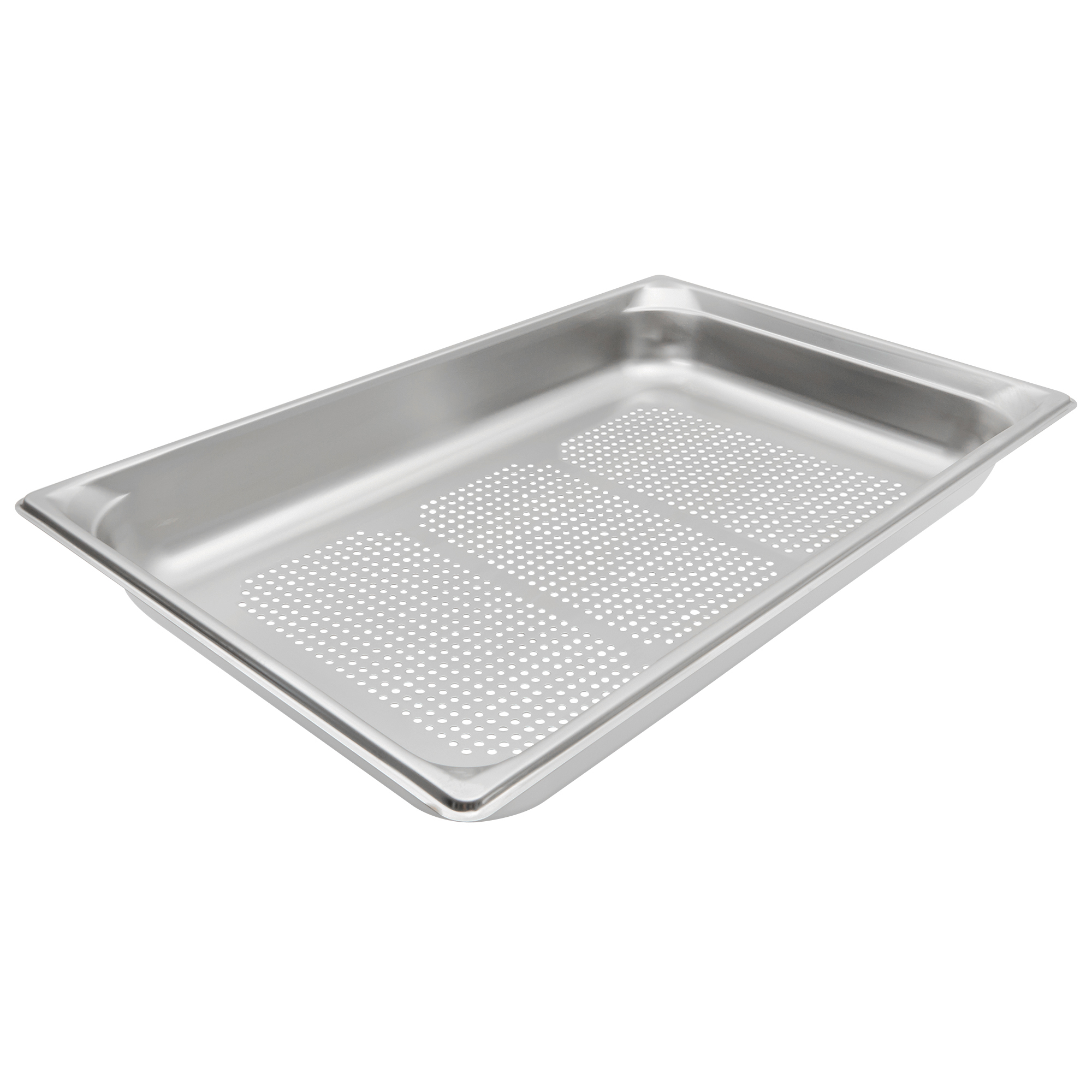Cubeta Gastronorm 1/1 Perfurada 65mm Aço Inoxidável