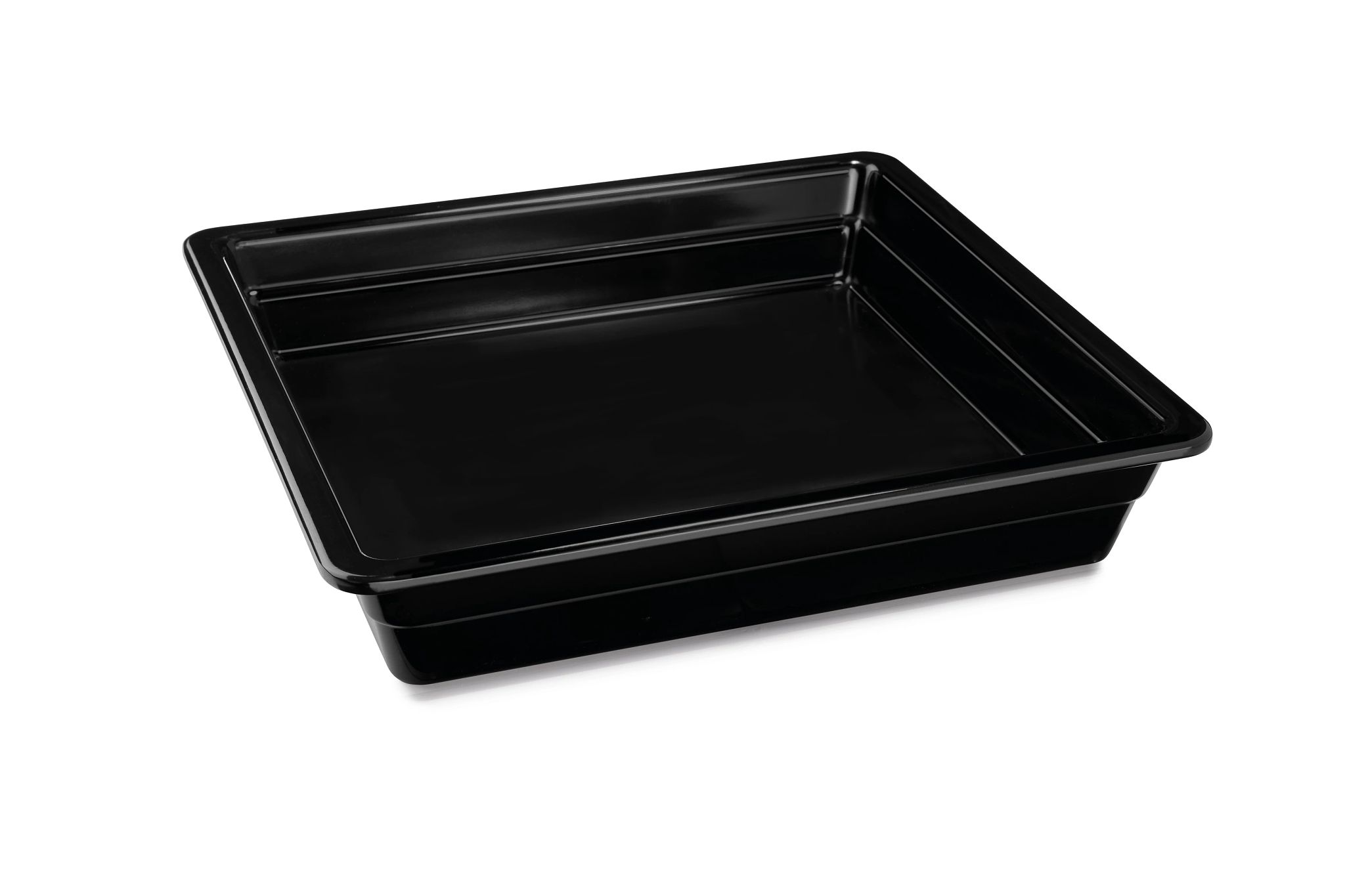 Cubeta Gastronorm GN 2/3 Melamina Preta 65 mm Profundidade