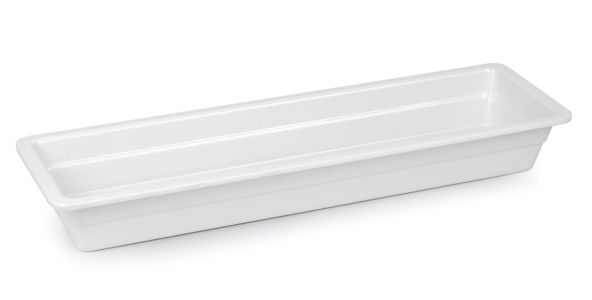 Cubeta GN 2/4 Melamina Branca 20mm Profundidade