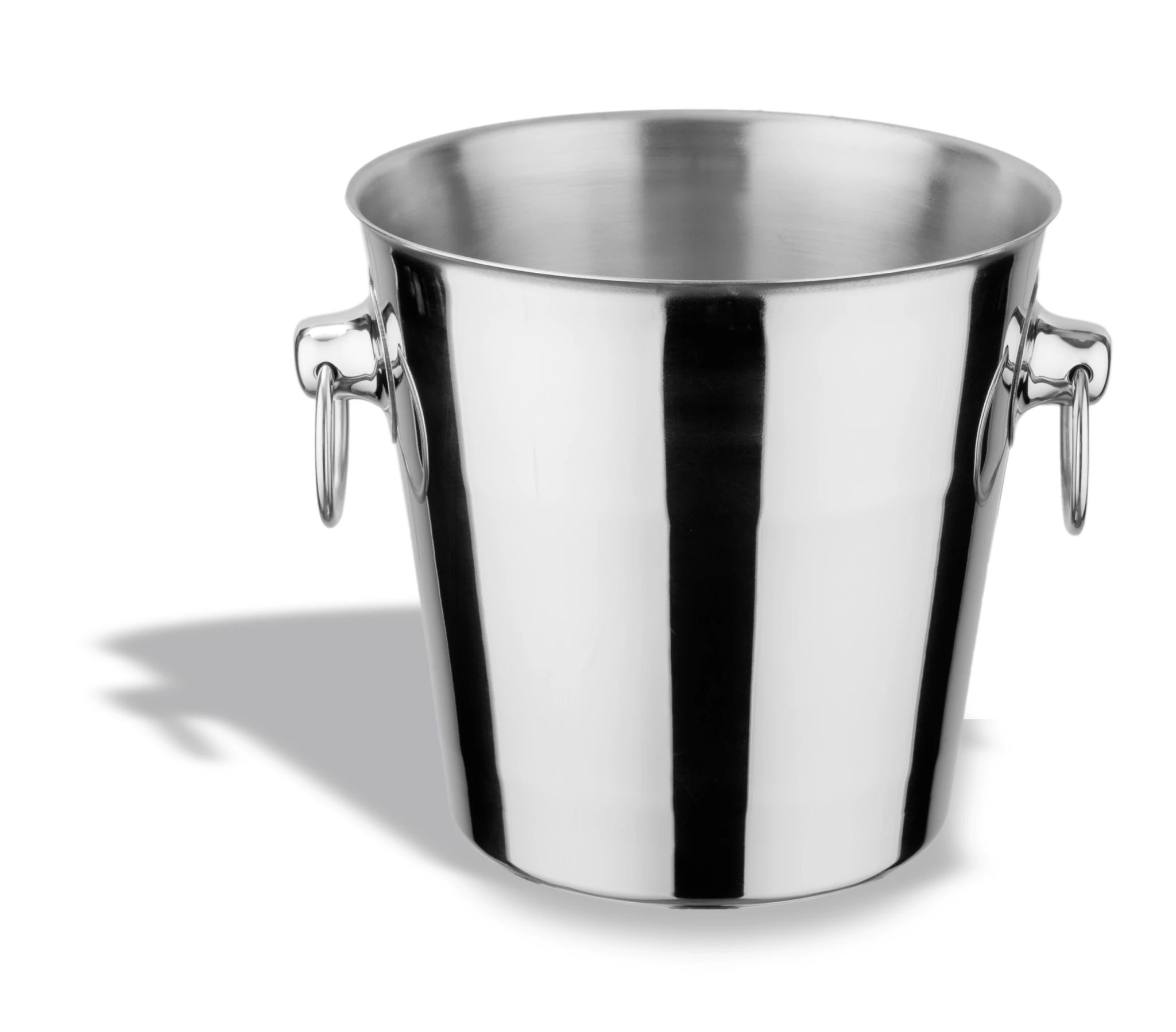 Cubo de Champanhe Cónico 20 cm em Aço Inoxidável