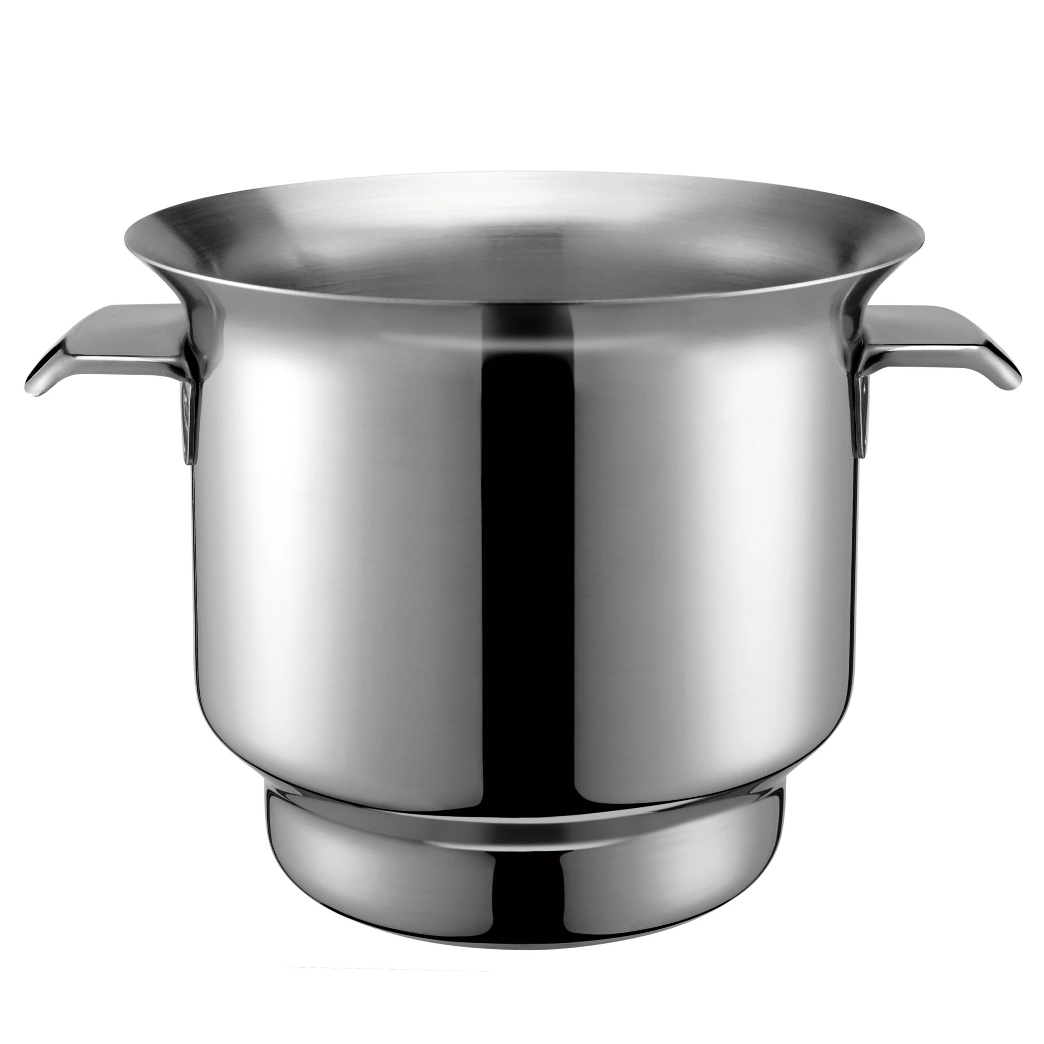 Cubo de Champan em Aço Inoxidável 18 cm com Pegas Fixas