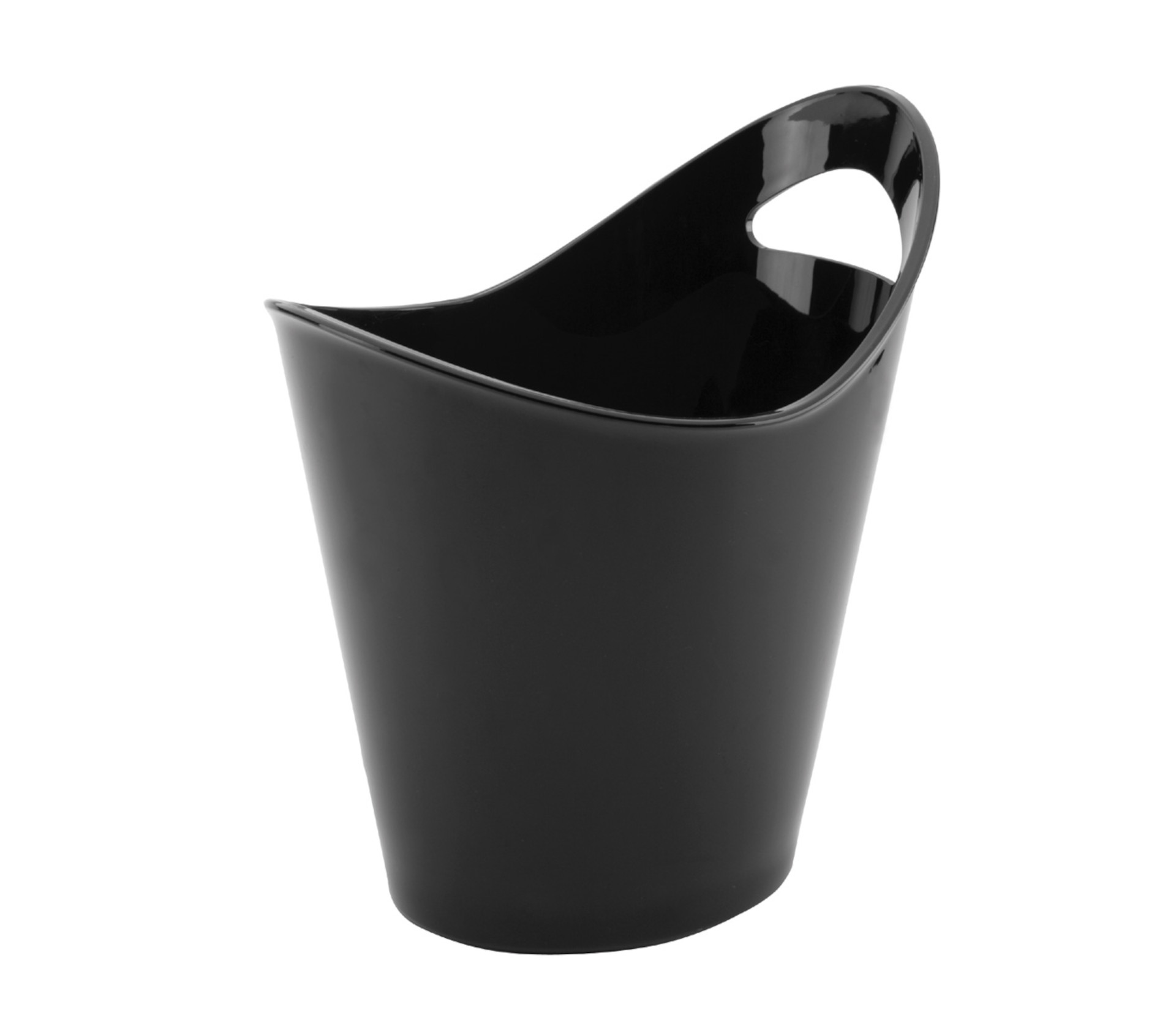 Cubo Enfriador Garrafas Acrílico Preto 4 L