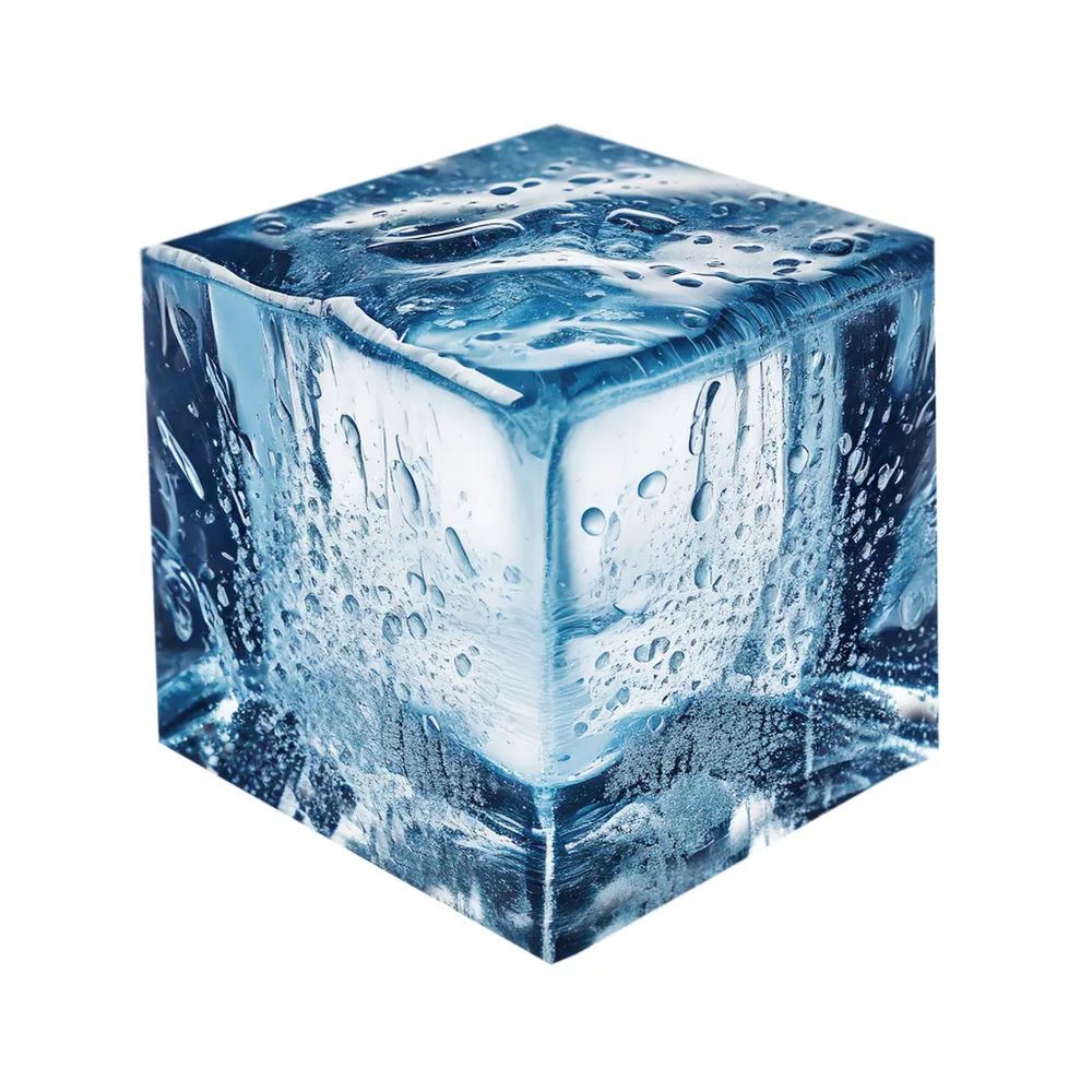 Molde de Gelo Grande em Silicone | 6 Cubos de 5cm | 17x11x5.2cm
