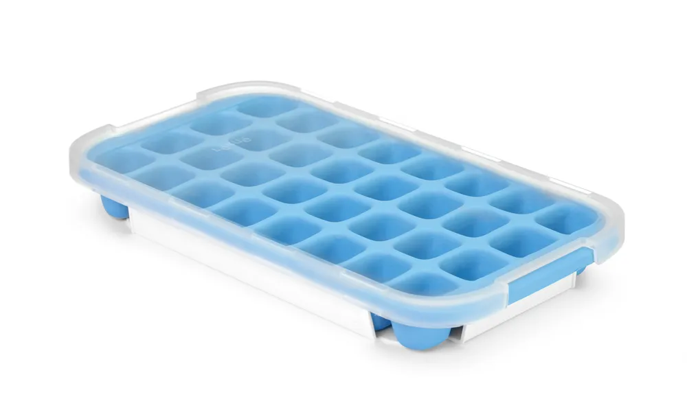Cuvete de Gelo em Silicone com Tampa – 32 Cubos Pequenos
