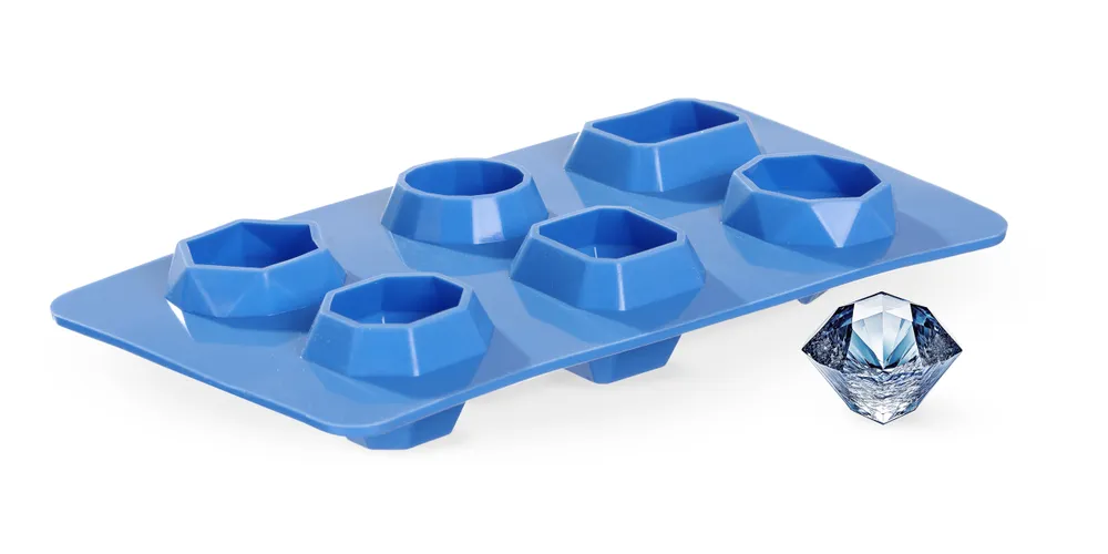Cuvete para Gelo em Formato Gema, Silicone, 190x105mm, 2 Unidades