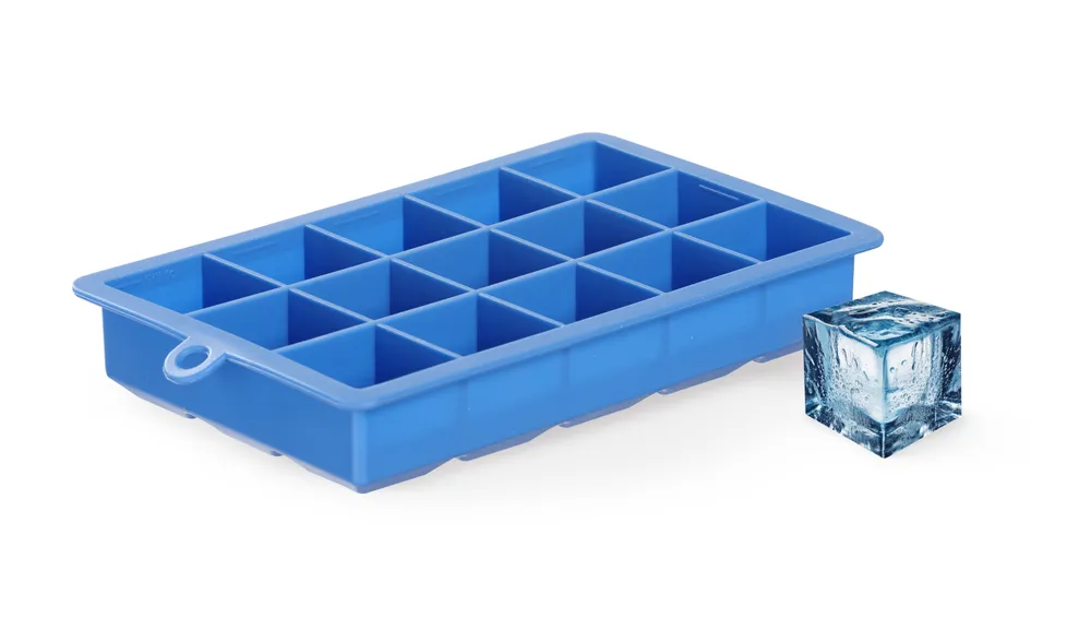 Cuvete de Gelo em Silicone: Cubos Pequenos (19x12cm)