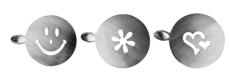 Set 3 Decoradores de Espuma Inox para Pastelaria e Bebidas