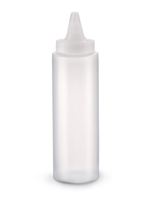Dispensador de Molhos Transparente 350 ml com Tampa Rosca