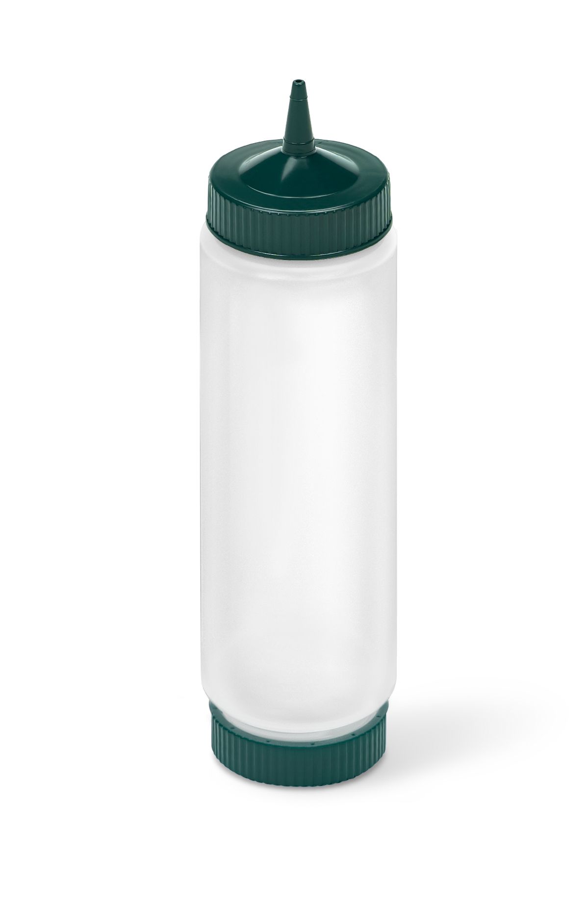 Dispensador FIFO 710 ml Transparente com Bico Simples e Base Verde