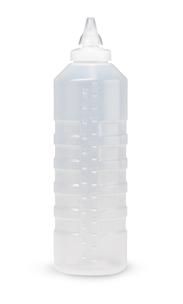 Dispensador Transparente 710 ml com Tampa de Rosca para Molhos