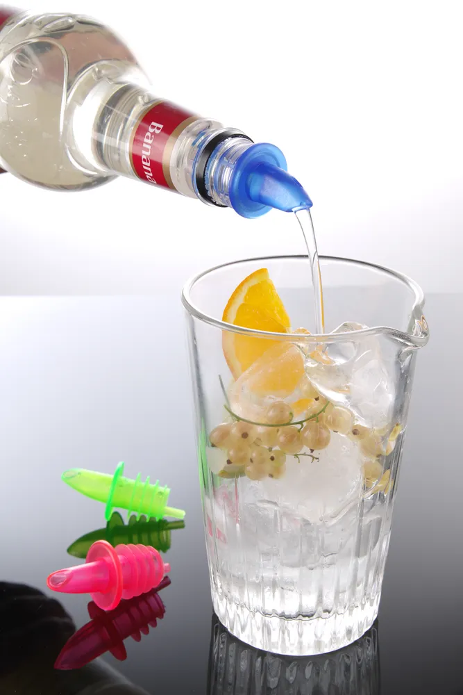 Doseador para Garrafas de Bar em EVA Colorido - Pack 6