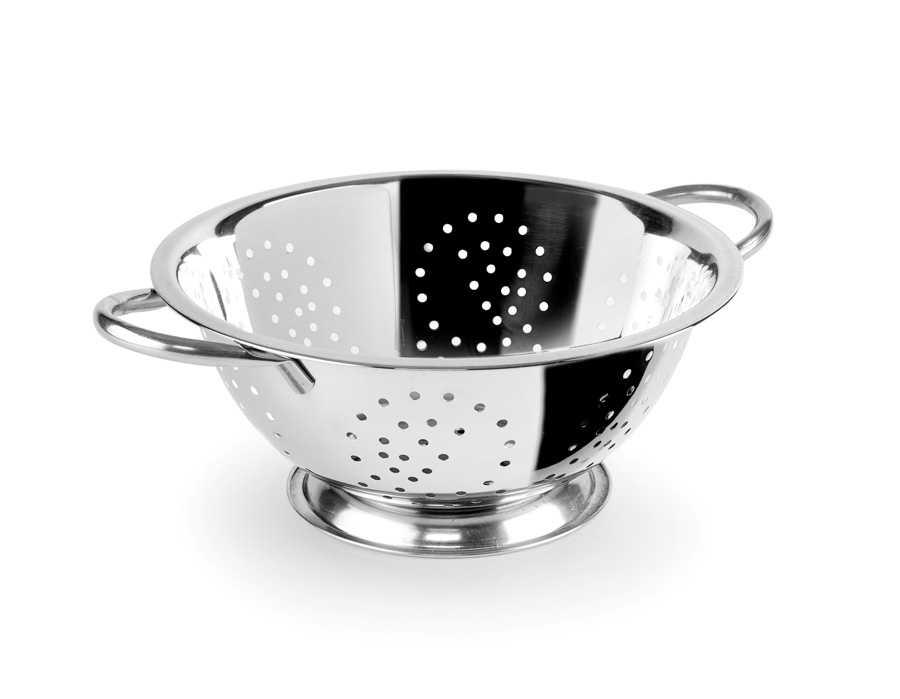 Escorredor de Aço Inoxidável 24 cm para Cozinha Profissional